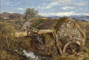 Highland Mill At Morvern, Argyllshire by Horatio McCulloch