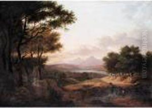 View Of A Distant Castle by Horatio McCulloch