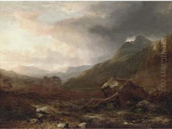 A Storm Gathering In The Highlands - view 1