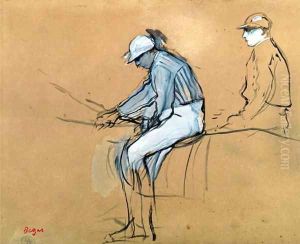 Jockeys 3 by Edgar Degas