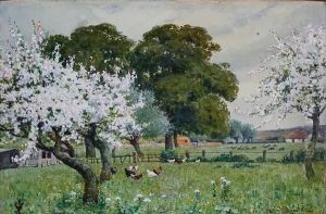 In A Gloucestershire Orchard by John Mcdougal