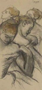 Quatre Danseuses by Edgar Degas