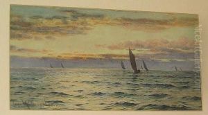 Cemaes Fishing Boats, Evening by John Mcdougal