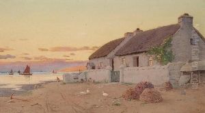 The Last Of The Glow Near Port St.mary, Isle Of Man