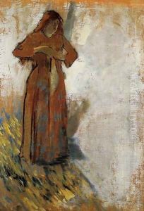 Woman with Loose Red Hair by Edgar Degas