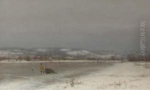 Gathering Christmas Finery At Roundout, New Jersey by Jervis McEntee