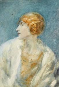Portrait Of Mrs. Katherine Carter by Ambrose McEvoy