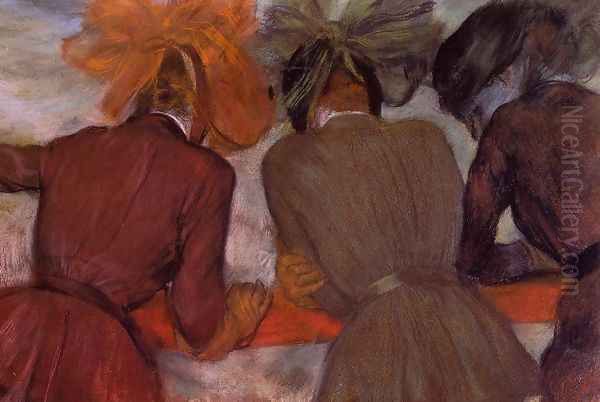 Women Leaning on a Railing - view 1