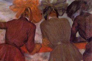 Women Leaning on a Railing by Edgar Degas