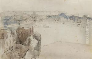 From The Falaises, Dieppe Harbour by Ambrose McEvoy
