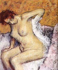After The Bath by Edgar Degas