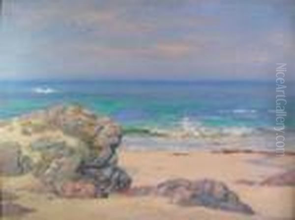 Waves Breaking On A Beach - view 1