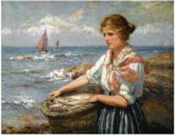 The Young Fishergirl; Breaking Waves - view 1