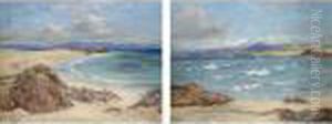 The White Sands Of Iona; Mull From Iona by John Mcghie