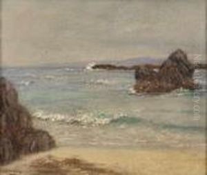 Coastal Scene - Waves Breaking by John Mcghie