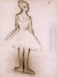 Ballerina viewed from the back by Edgar Degas