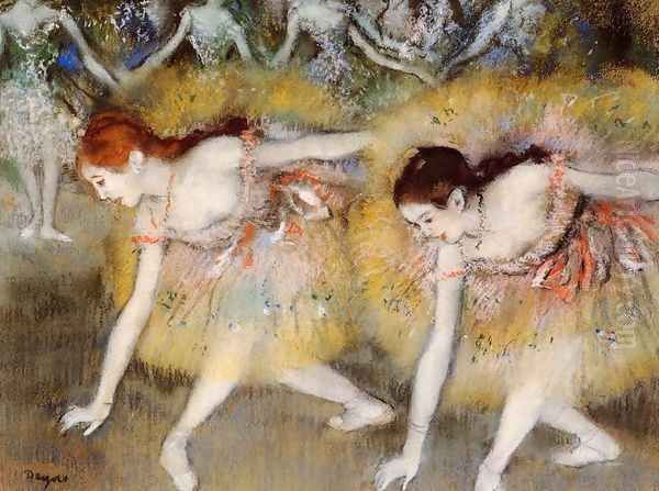 Dancers Bending Down - view 1