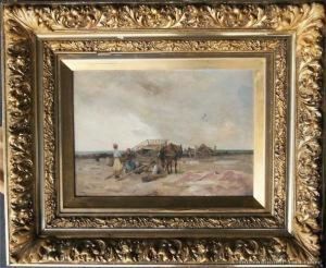 Mussel Gatherers, Brittany Coast by Robert McGregor