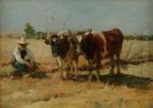 Ploughing In Brittany by Robert McGregor