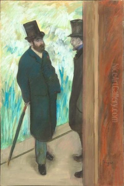 Friends at the Theatre, Ludovic Halevy (1834-1908) and Albert Cave (1832-1910) 1878-79 - view 1