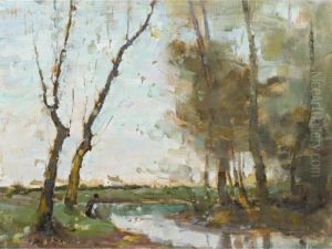 Figure Seated By A River by William Beckwith Mcinnes