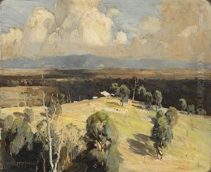 Australian Landscape, Heidelberg Melbourne by William Beckwith Mcinnes