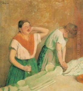 Laundresses by Edgar Degas