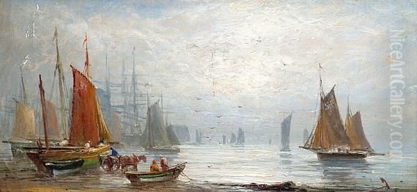 'busy Shipping Scene' And 'dismasted' - view 1