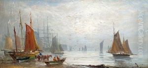 'busy Shipping Scene' And 'dismasted'