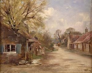Huntsmen Entering A Village