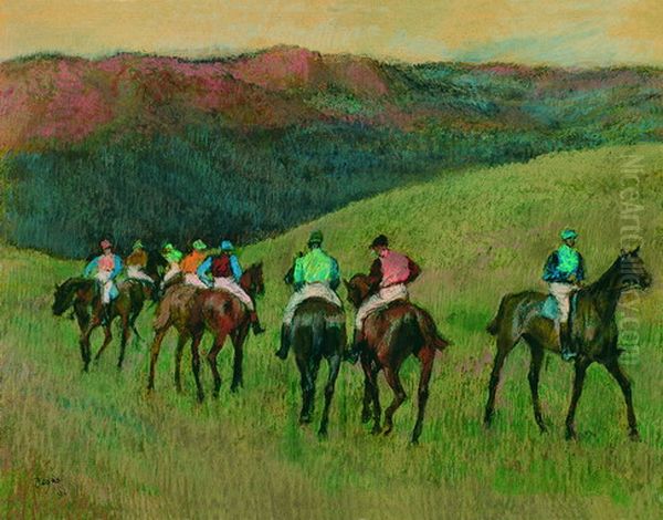 Racehorses in a Landscape - view 1