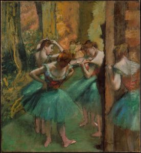 Dancers, Pink and Green