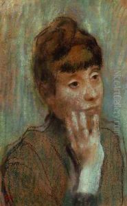 Portrait of a Woman Wearing a Green Blouse by Edgar Degas