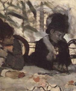 At the Cafe, c.1875-77 by Edgar Degas