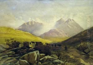 Snowdon From Capel Curig, North Wales by David Hall McKewan
