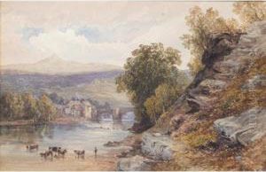 Ludford Bridge, Ludlow by David Hall McKewan