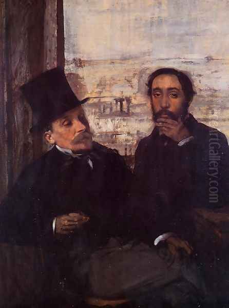 Self Portrait with Evariste de Valernes (1816-96) c.1865 - view 1