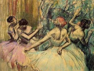 Dancers in the Wings, c.1899 by Edgar Degas