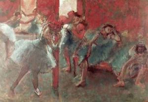 Dancers at Rehearsal, 1895-98 by Edgar Degas