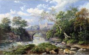 Fishing Near The Abbey; Fishing By The Falls