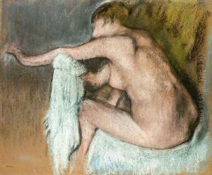 Woman Drying Her Arms
