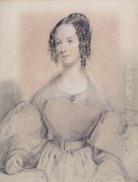 A Half Length Portrait Of A Young Lady - view 1