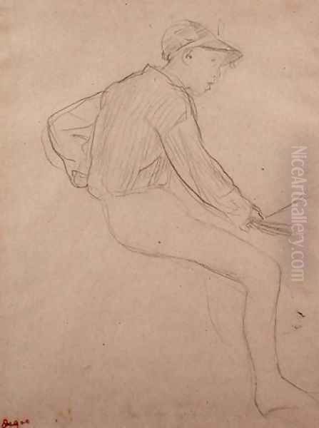 Study of a Jockey - view 1