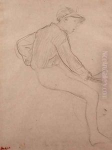 Study of a Jockey by Edgar Degas