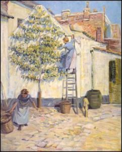 Picking Fruit by Helen Galloway Mcnicoll