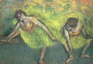 Two dancers relaxing by Edgar Degas