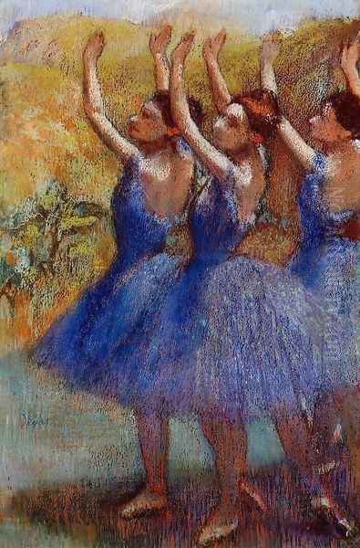 Three Dancers in Purple Skirts - view 1