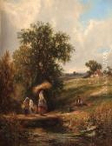 Returning Home After A Day's Harvesting - view 1