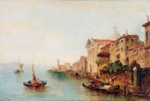 Kanal In Venedig by William Meadows