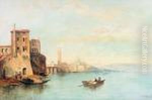 The Lagoon At Venice by William Meadows